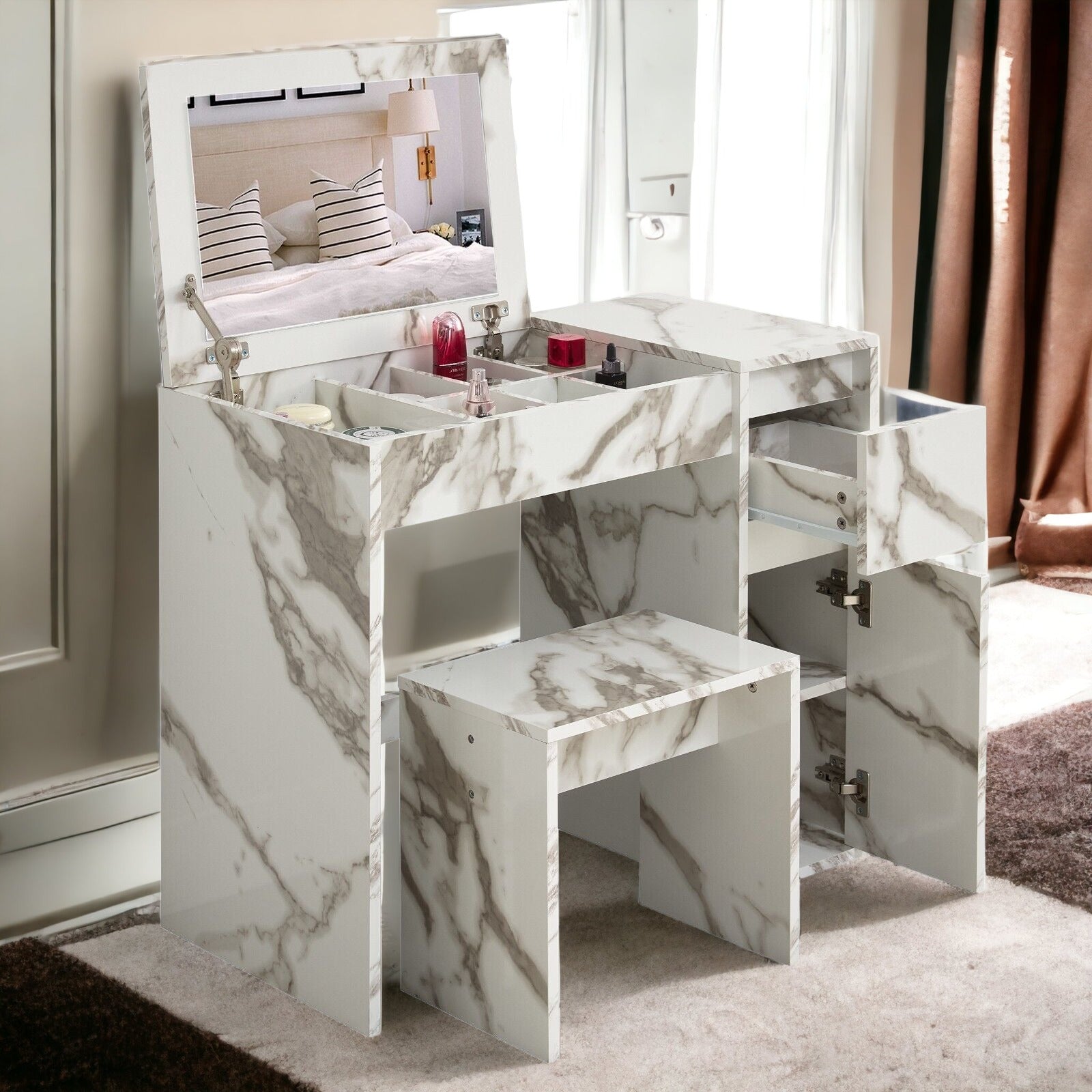 marble dressing table
