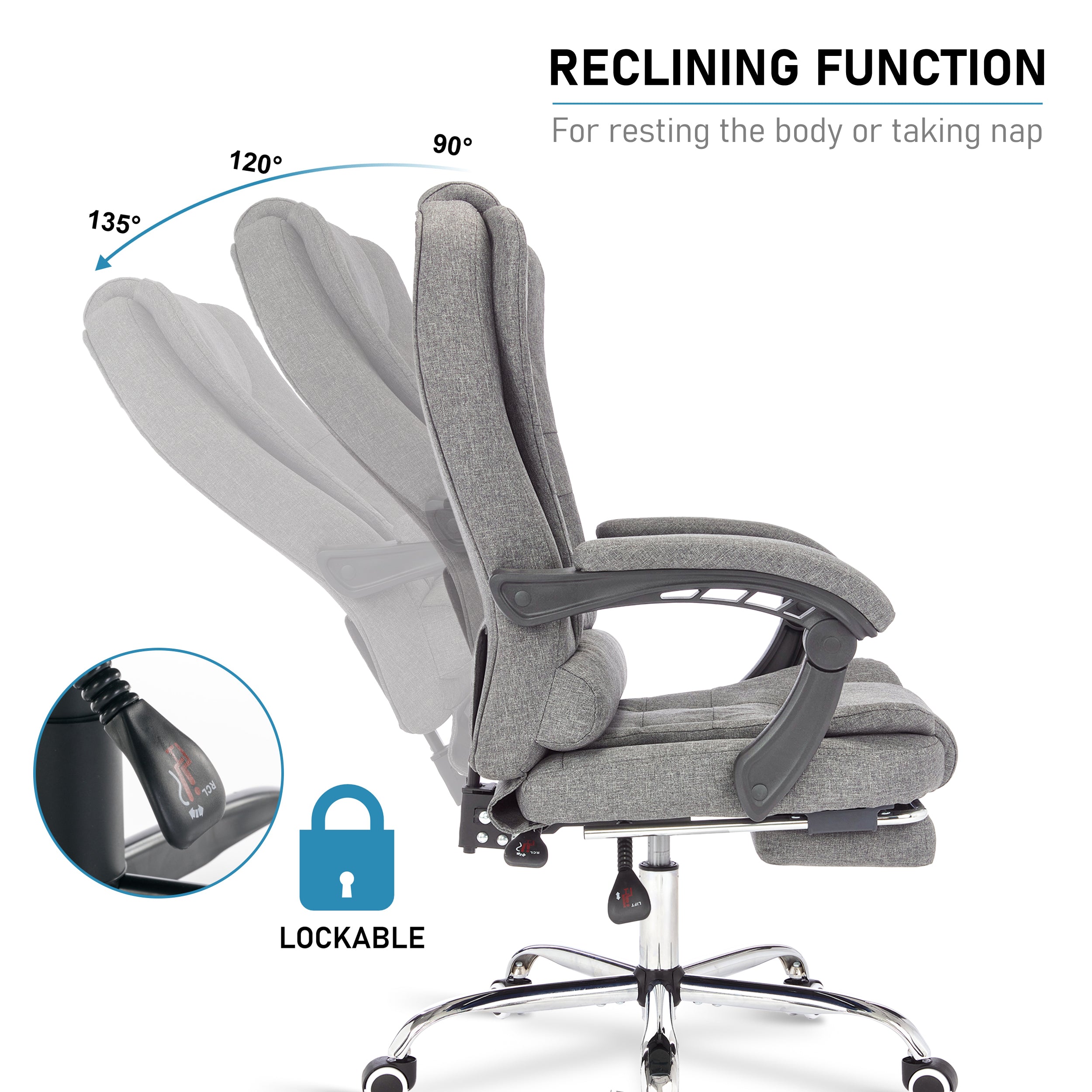 Blisswood Premium Office Recliner Chair: Comfort and Reliability Combined