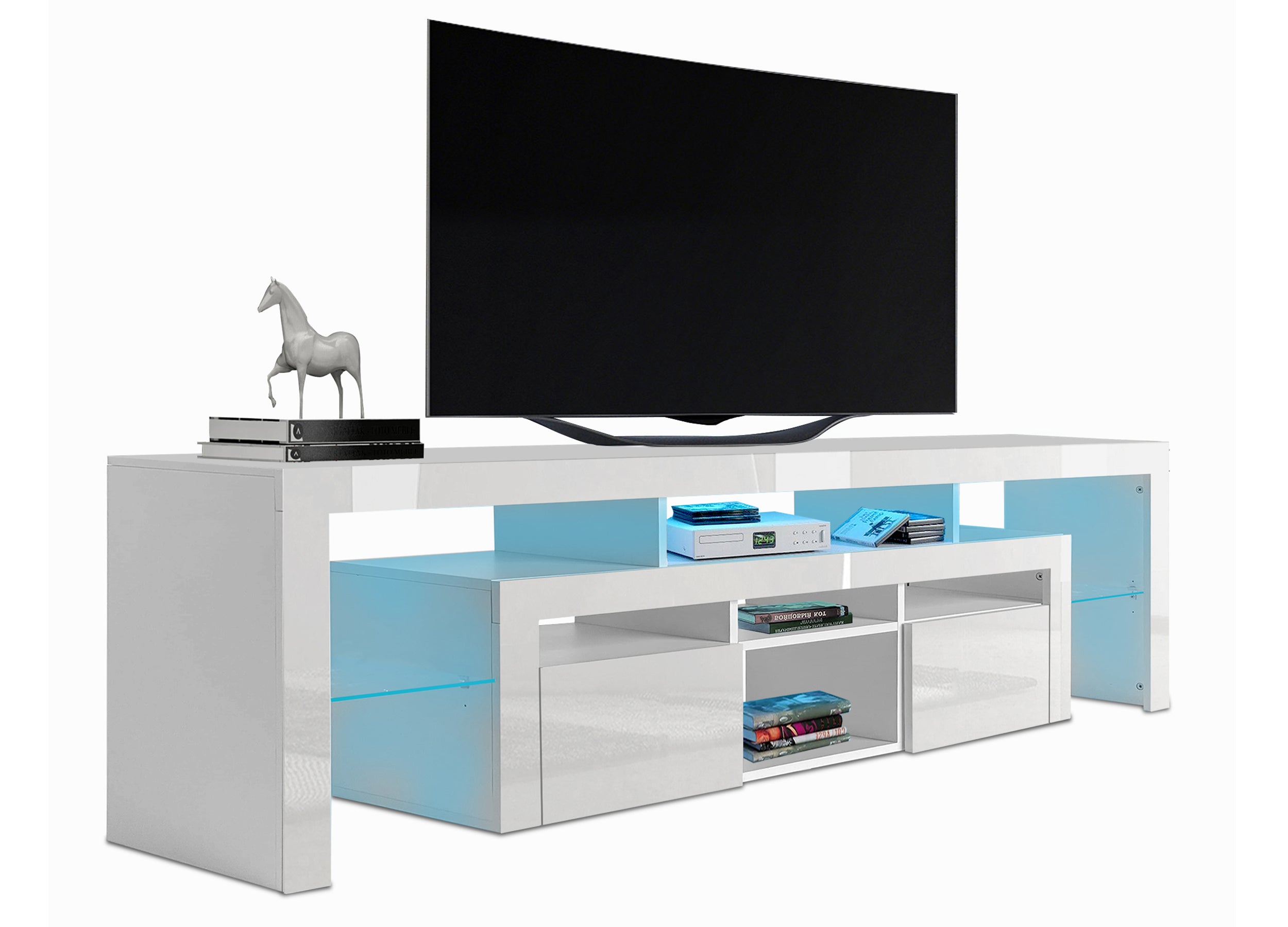 white tv unit