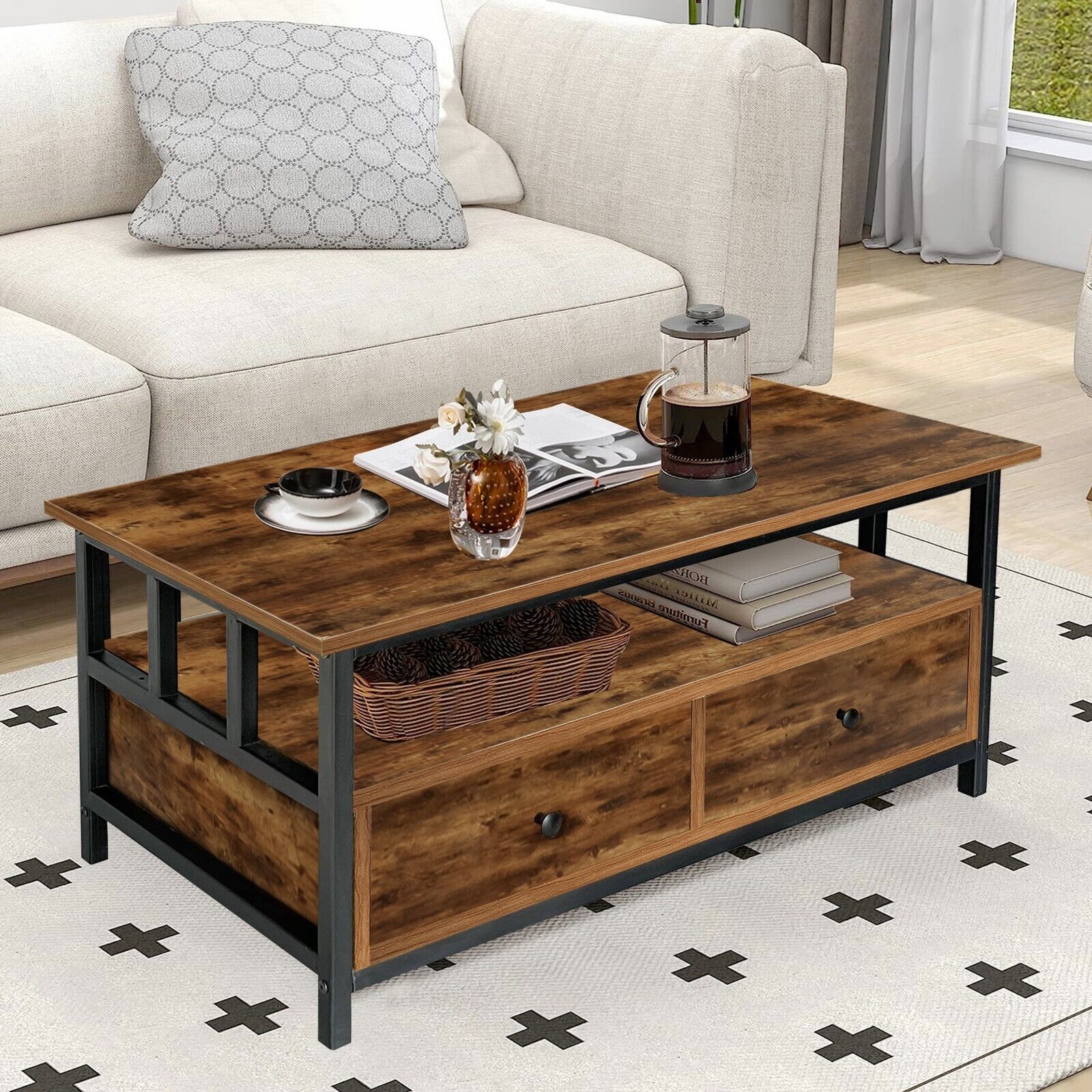 rustic coffee table