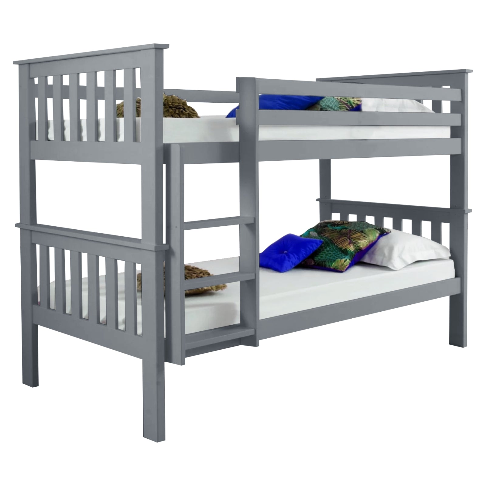 wooden bunk beds