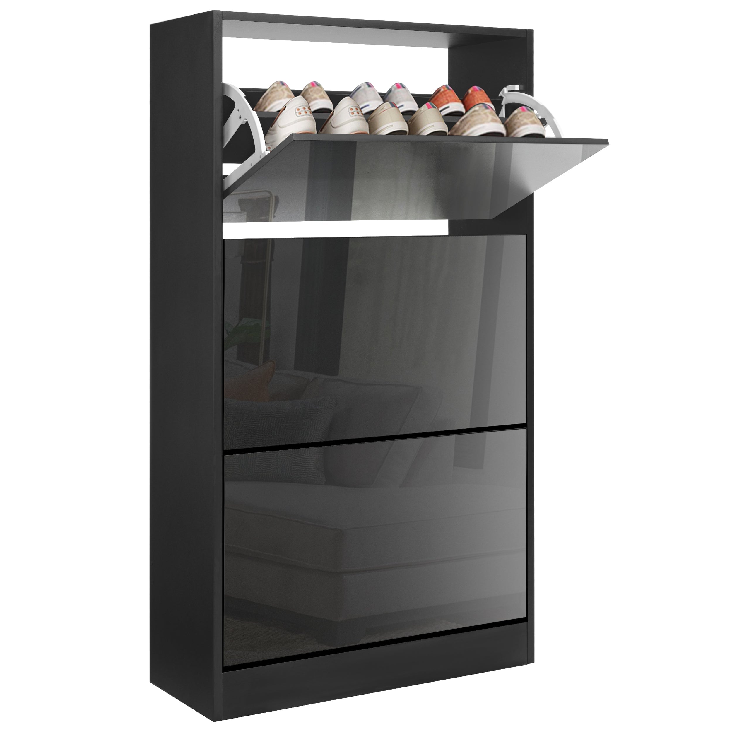 slim shoe cabinet