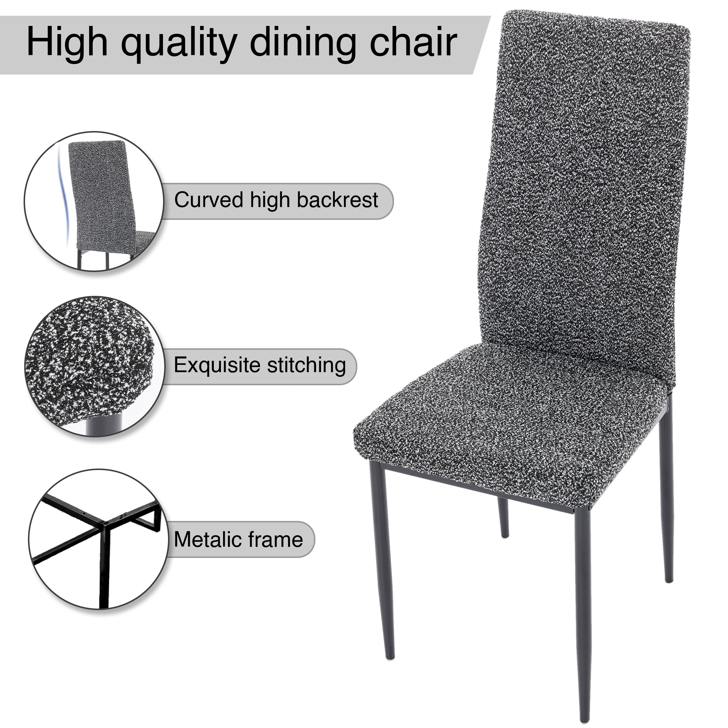 black dining chair