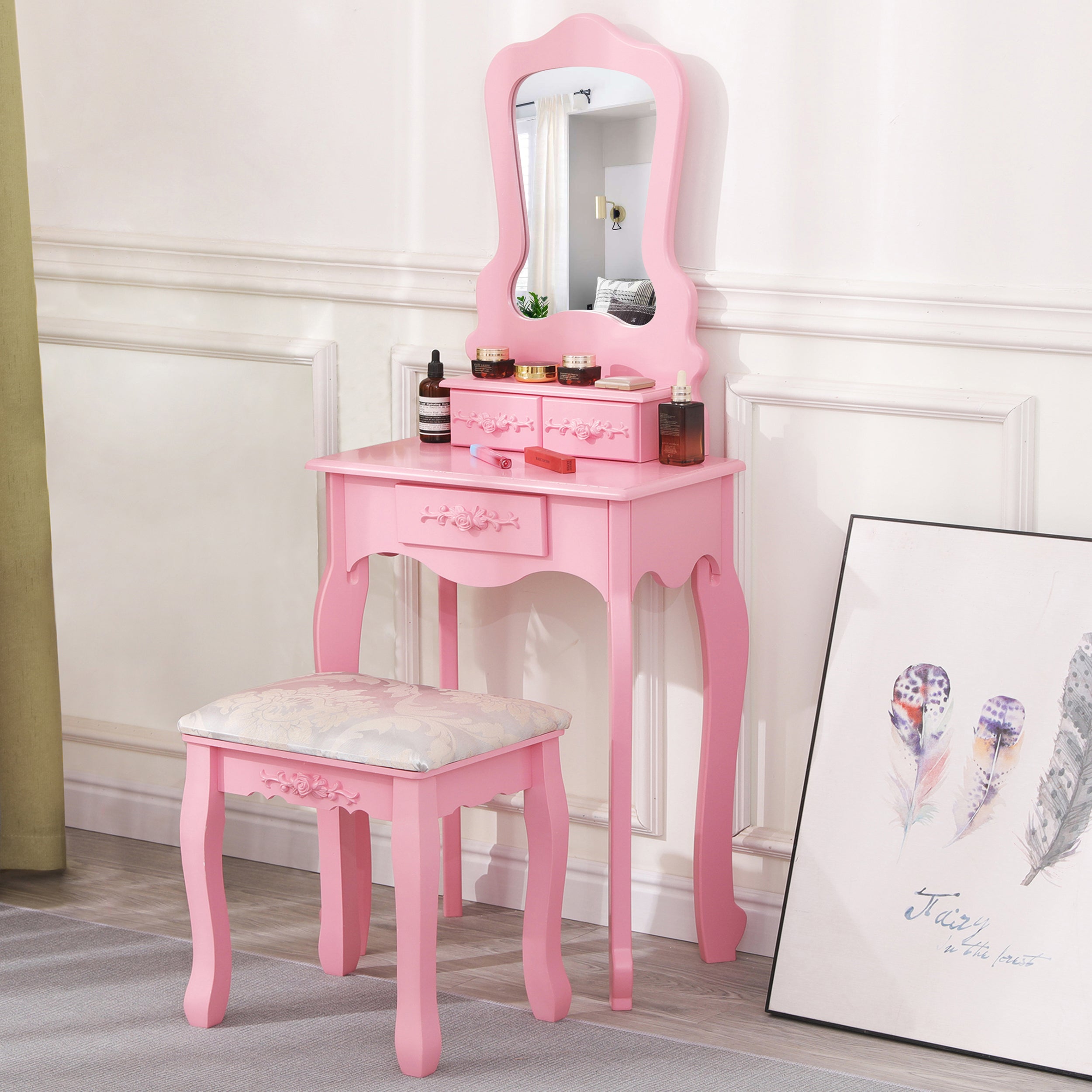 wooden dressing table